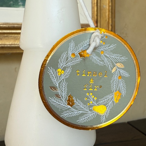 Tinsel & Fir White Tree Candle - Picture 2 of 2